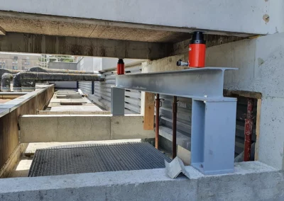 CHU d'Angers : renforcement d'une passerelle