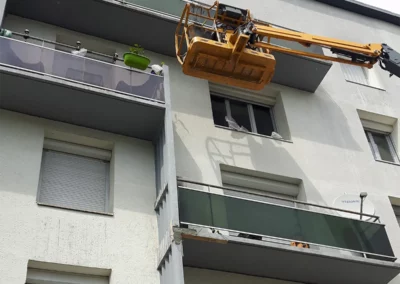 Reprise d'éclats de béton de balcons